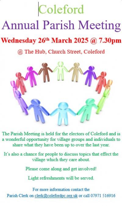Poster for Annual Meeting of the Parish