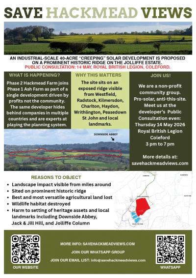 Flyer for Save Hackmead